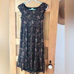 Abercrombie & Fitch Floral Black Kids Dress